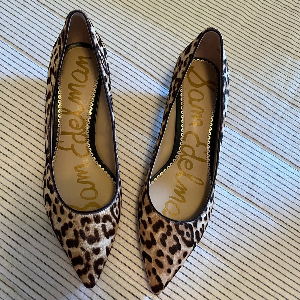 Sam Edelman Leopard Print Heels